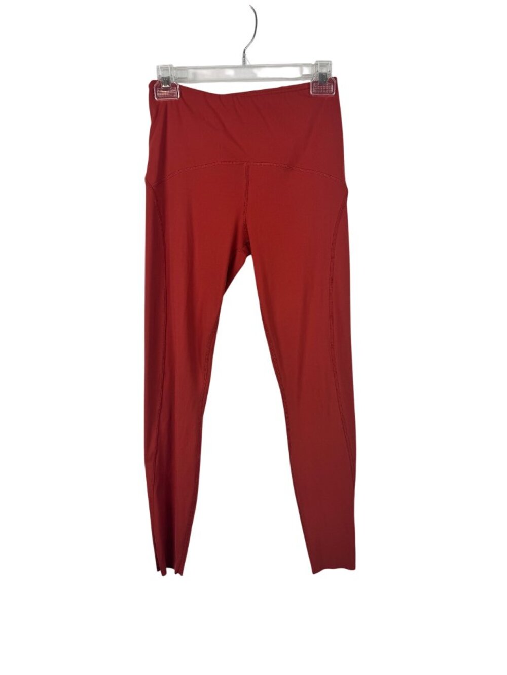 Varley Womens Red High-Waisted Full-Length Leggings Size S Athletic Gym Yoga